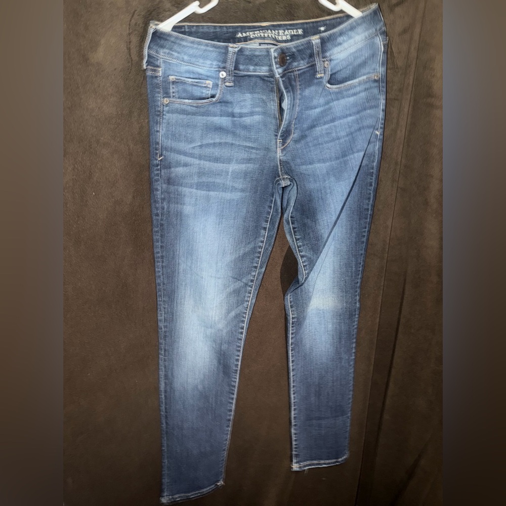 American Eagle Outfitters Women's Medium Blue Skinny Jeans